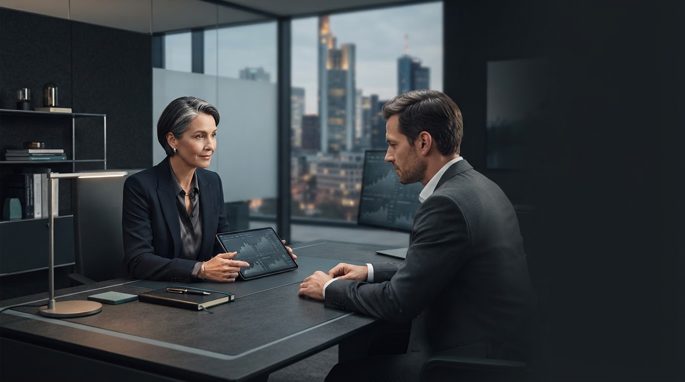 Premium Kapital Handelsplattform mit Datenanalyse-Dashboard